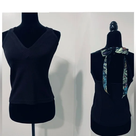 Free People Black Open Back Tank Top - Picture 6 of 15